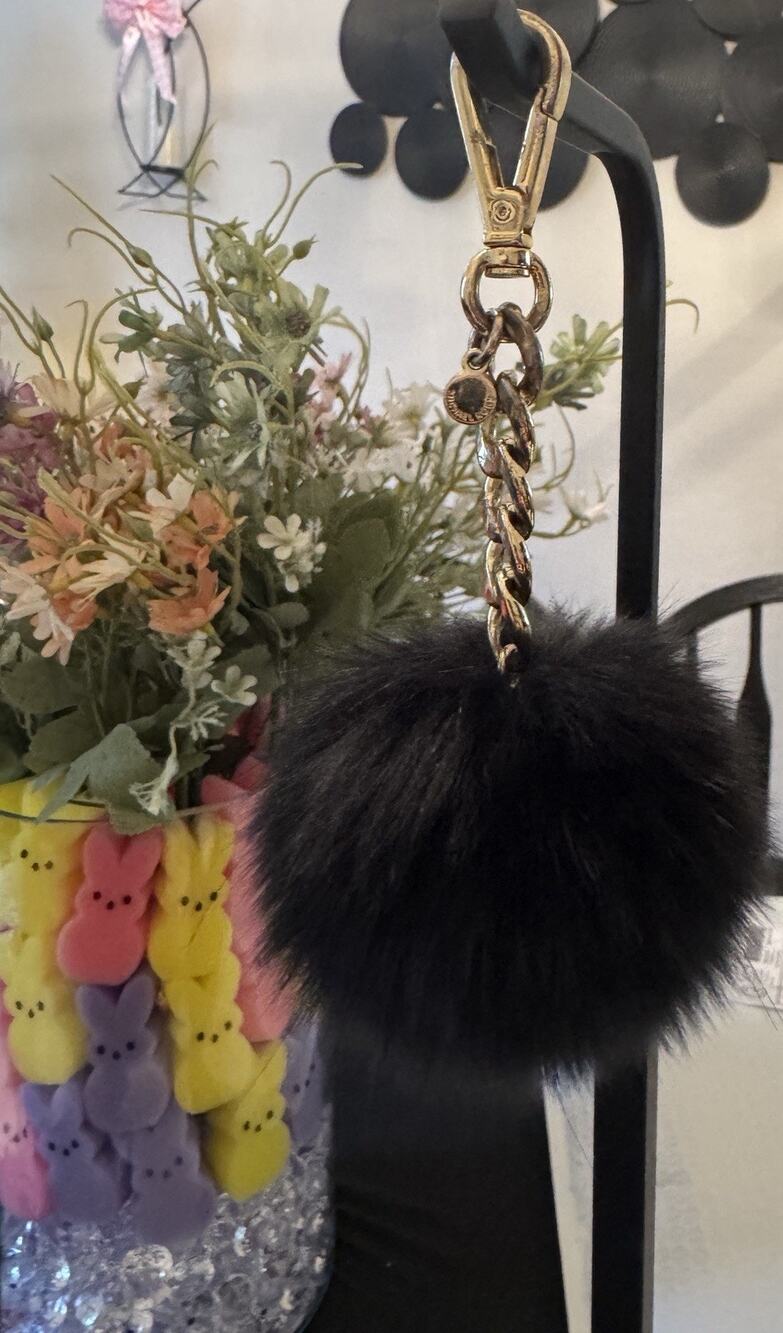 Michael Kors Fur Pom-Pom Bag Charm
